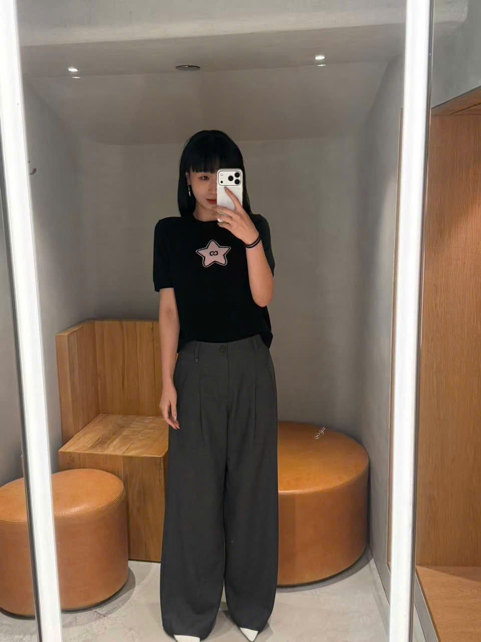  Quần vải xám mã 0406 