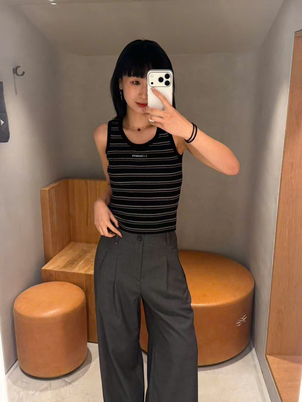  Quần vải xám mã 0406 
