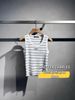  Áo tanktop trắng kẻ ngang xanh đen 
