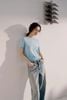  Áo ngắn tay xanh pastel họa tiết sao 