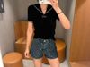 Quần sóc  Jean xanh full logo gấu 