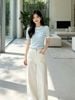  Áo kẻ Zích Zắc trắng xanh 