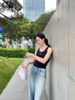  Áo tank top tăm đen bo viền, logo xequin 