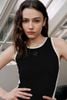  Áo tanktop Đen viền trắng đính sao 