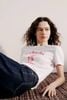  Áo T-shirt Trắng in hình ly kem chữ đỏ 