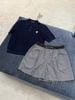  Áo polo xanh navy logo huy hiệu 