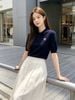  Áo polo xanh navy logo huy hiệu 