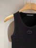  Áo tanktop đen vân nổi - logo xequin 