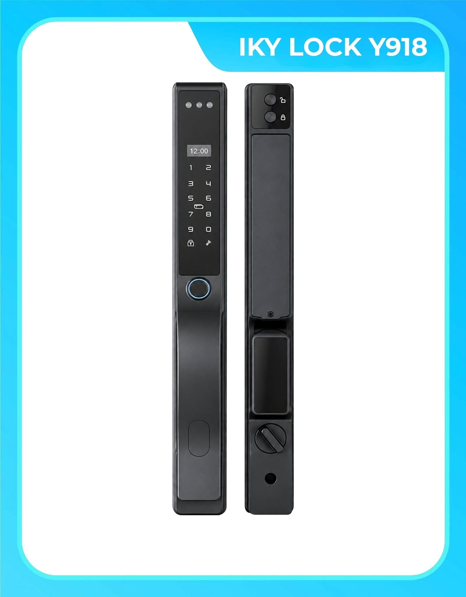  IKY LOCK Y918 - Khoá Cửa Thông Minh Cao Cấp 