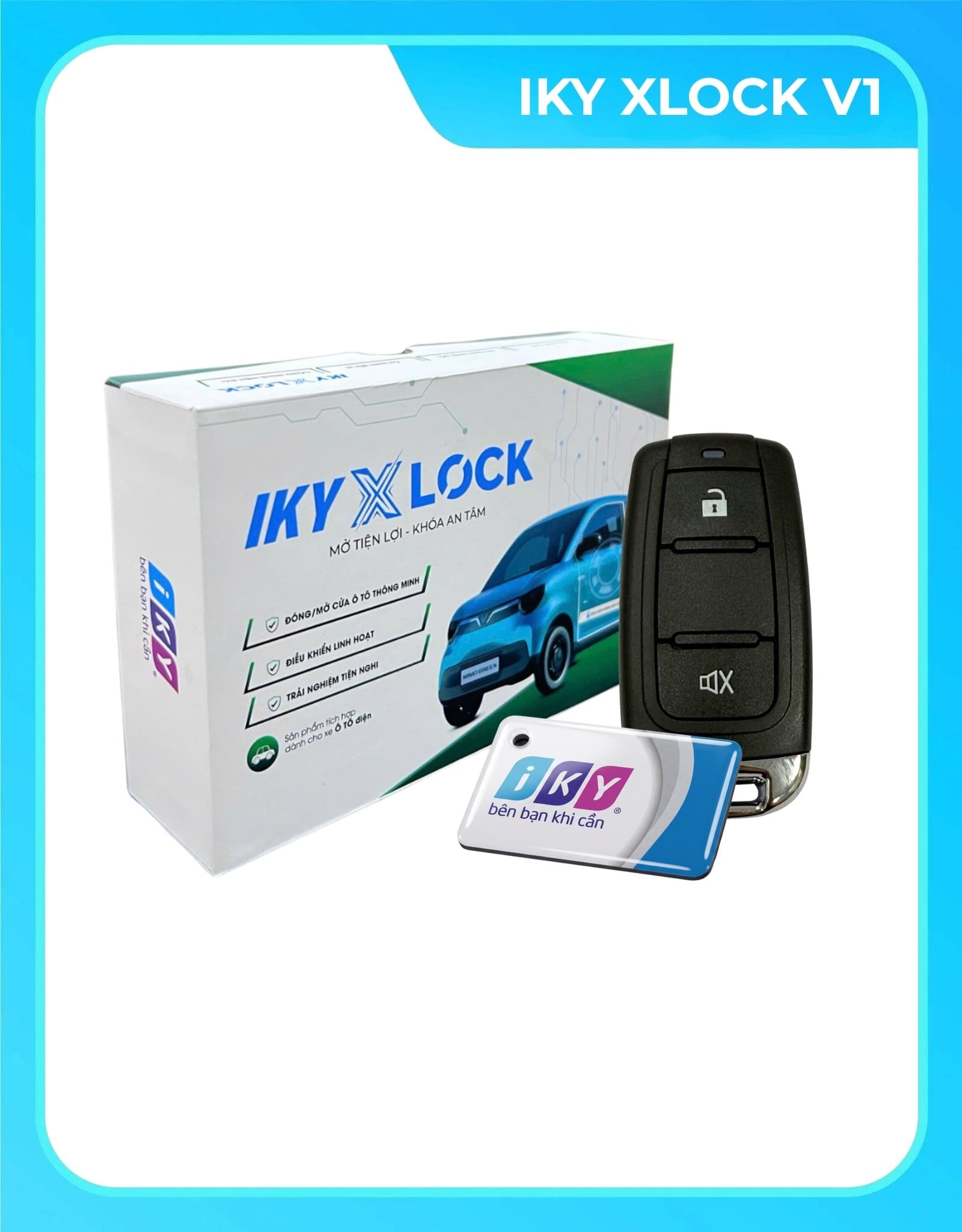  IKY XLOCK - Module Khoá/Mở Cửa Thông Minh VF2/Minio Green 