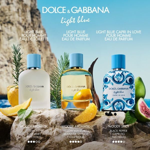 Nước hoa nam Dolce&Gabbana Light Blue Pour Homme Eau de Parfum 100ml