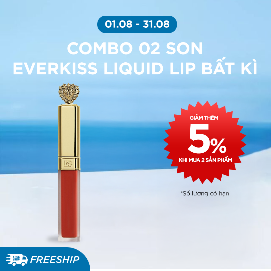 Son Môi Dolce&Gabbana 5ml Everkiss Liquid Lip [HSD Dưới 12 Tháng]