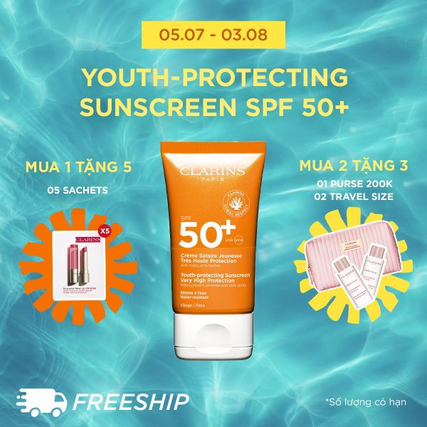 Kem Chống Nắng Toàn Thân Clarins 150ml Youth-Protecting Sunscreen SPF 50+