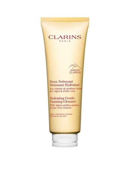 Sữa Rửa Mặt Tạo Bọt Clarins Dành Cho Da Thường/Da Khô 125ml Hydrating Gentle Foaming Cleanser