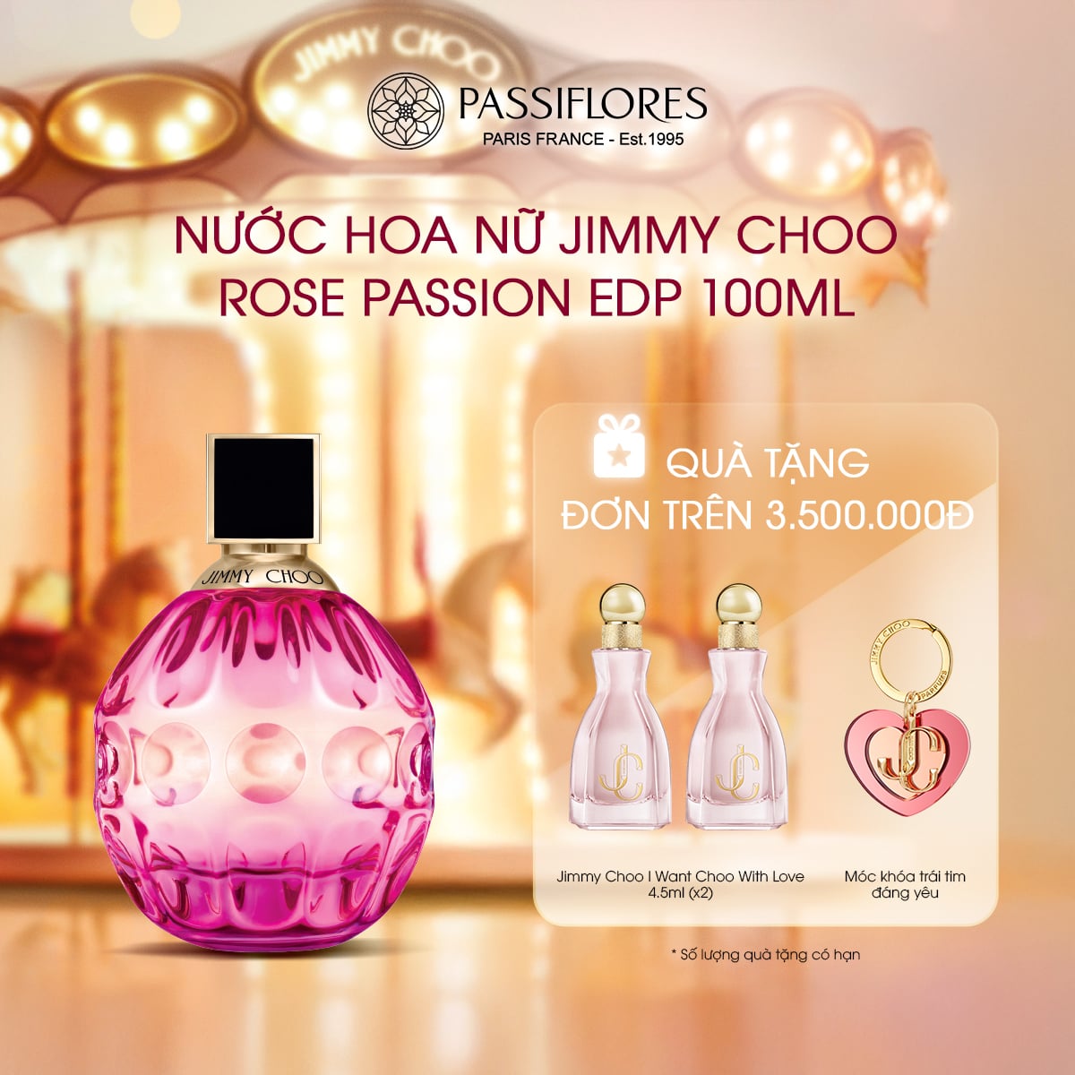 Nước hoa nữ Jimmy Choo Rose Passion EDP 100ml
