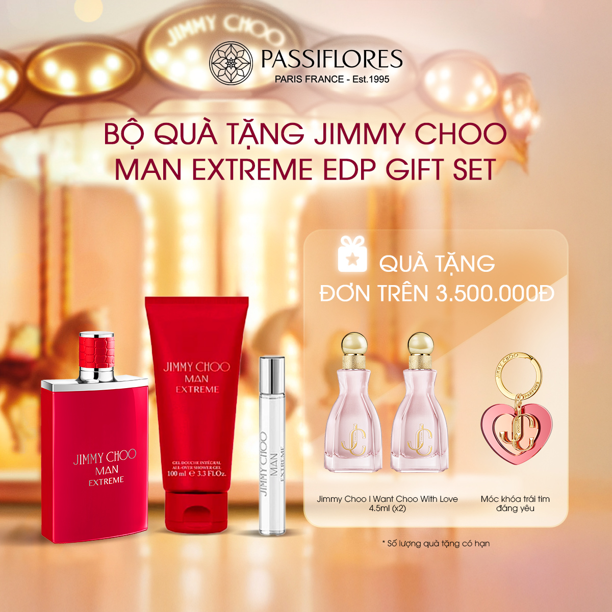 Bộ quà tặng Nước hoa Jimmy Choo Man Extreme EDP Gift Set