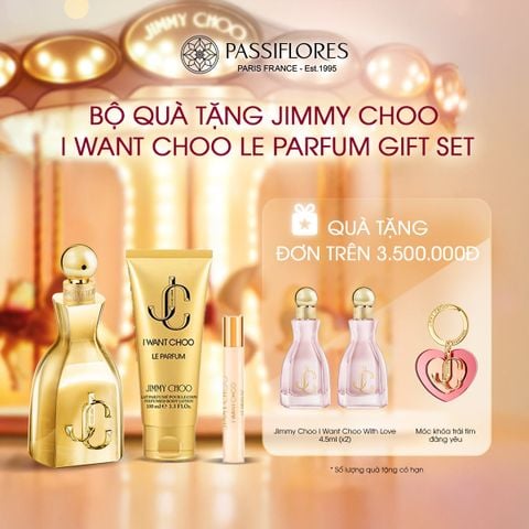 Bộ quà tặng Nước hoa Jimmy Choo I Want Choo Le Parfum YQ2_GS 100ml+7.5ml+BL100ml