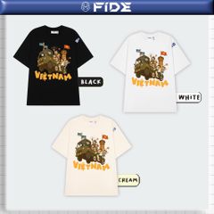Áo thun FIDE Việt Nam phông unisex form rộng local brand nam nữ cổ tròn oversize - AT198