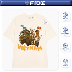 Áo thun FIDE Việt Nam phông unisex form rộng local brand nam nữ cổ tròn oversize - AT198
