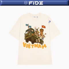 Áo thun FIDE Việt Nam phông unisex form rộng local brand nam nữ cổ tròn oversize - AT198