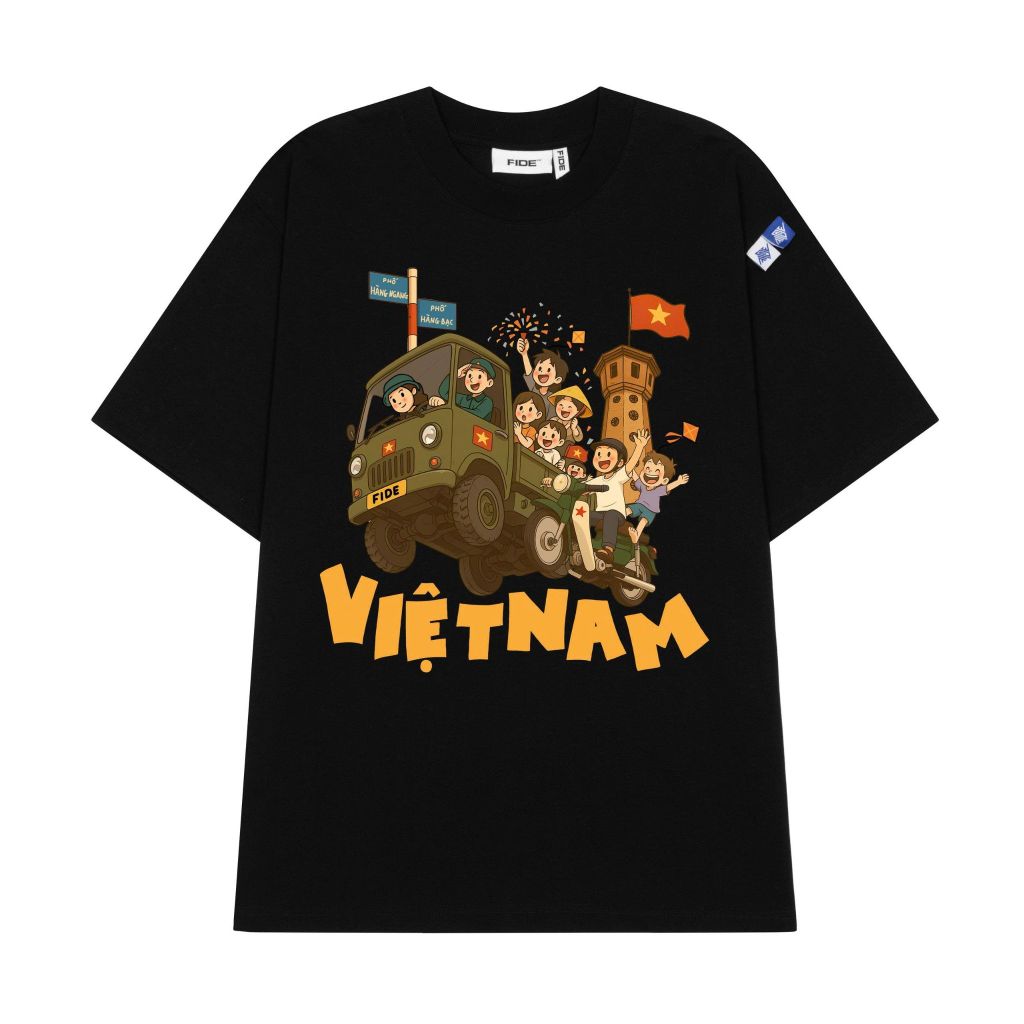 Áo thun FIDE Việt Nam phông unisex form rộng local brand nam nữ cổ tròn oversize - AT198