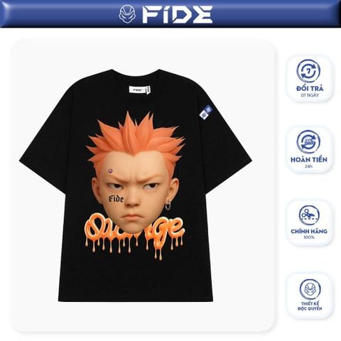Áo thun FIDE Rapper phông unisex form rộng local brand nam nữ cổ tròn oversize - AT199