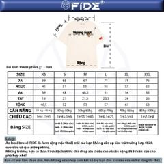 Áo thun FIDE Việt Nam phông unisex form rộng local brand nam nữ cổ tròn oversize - AT201