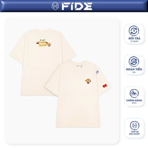 Áo thun FIDE Việt Nam phông unisex form rộng local brand nam nữ cổ tròn oversize - AT201
