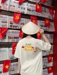 Áo thun FIDE Việt Nam phông unisex form rộng local brand nam nữ cổ tròn oversize - AT201
