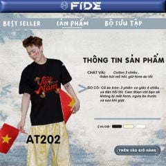 Áo thun FIDE Việt Nam phông unisex form rộng local brand nam nữ cổ tròn oversize - AT202