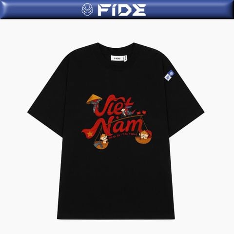Áo thun FIDE Việt Nam phông unisex form rộng local brand nam nữ cổ tròn oversize - AT202