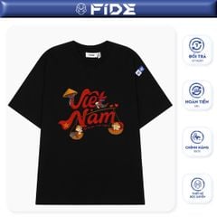 Áo thun FIDE Việt Nam phông unisex form rộng local brand nam nữ cổ tròn oversize - AT202