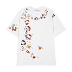 Áo thun FIDE Hello Kitty phông unisex form rộng local brand nam nữ cổ tròn oversize - AT203