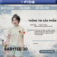 Áo thun Babytee Việt Nam cotton FIDE cổ tròn BABYTEE 30
