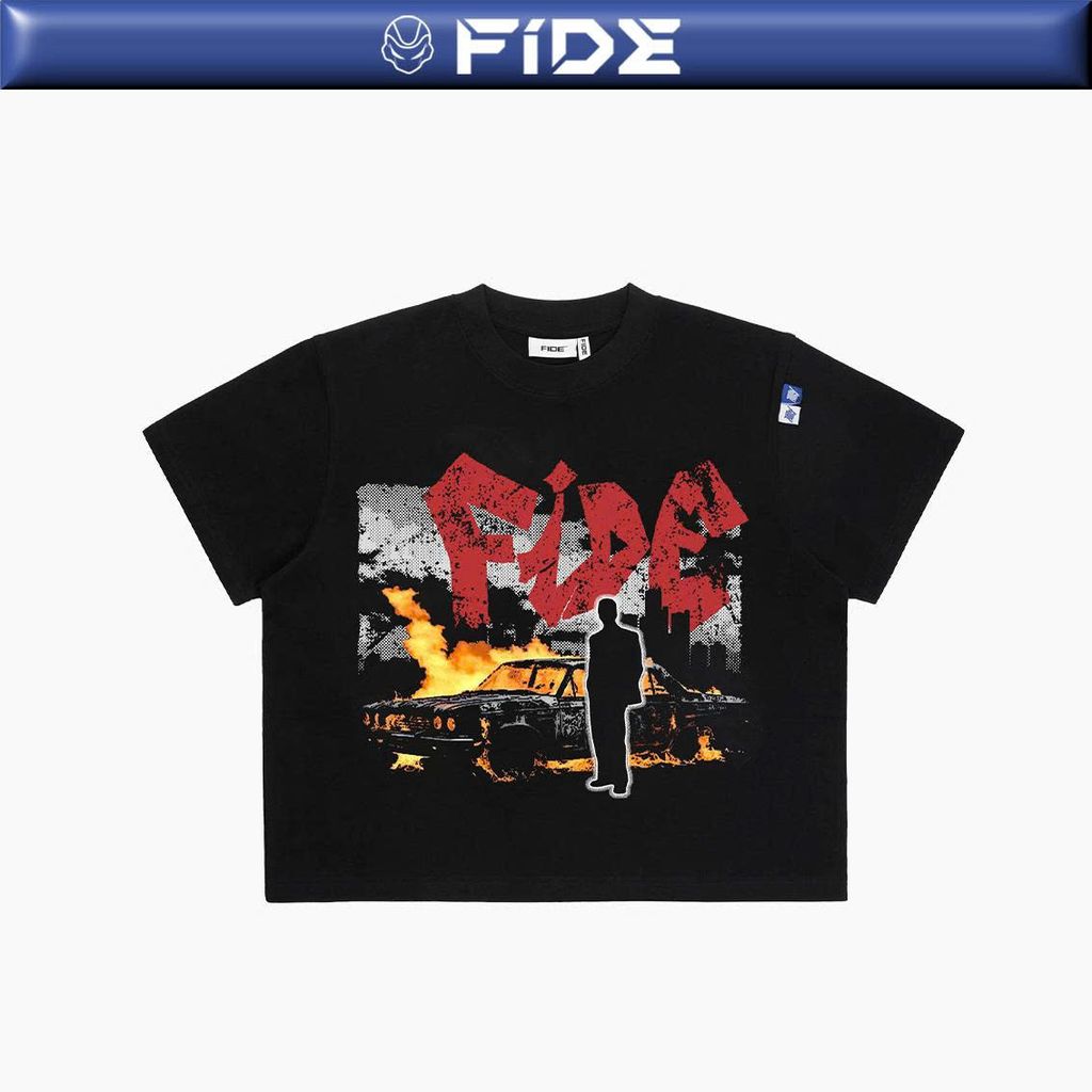 Áo thun FIDE BOXY phông boxy form rộng local brand nam nữ cổ tròn oversize - AT204