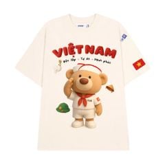 Áo thun FIDE Việt Nam phông unisex form rộng local brand nam nữ cổ tròn oversize - AT205