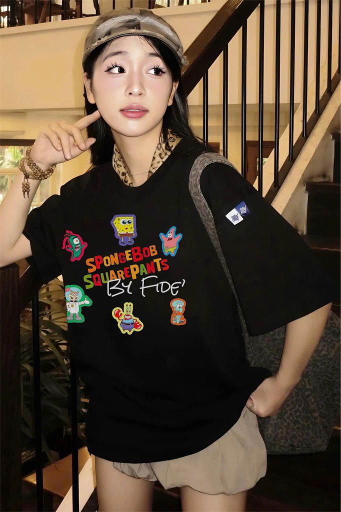 Áo thun FIDE Bọt Biển unisex form rộng local brand nam nữ cổ tròn oversize - AT206