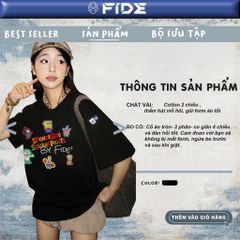 Áo thun FIDE Bọt Biển unisex form rộng local brand nam nữ cổ tròn oversize - AT206