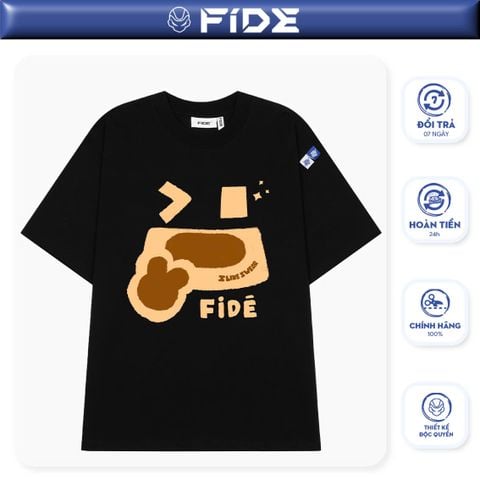 Áo thun FIDE Teddy phông unisex form rộng local brand nam nữ cổ tròn oversize - AT207