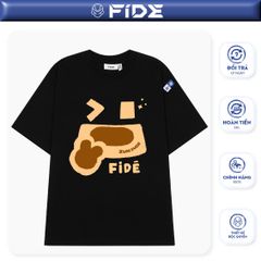 Áo thun FIDE Teddy phông unisex form rộng local brand nam nữ cổ tròn oversize - AT207