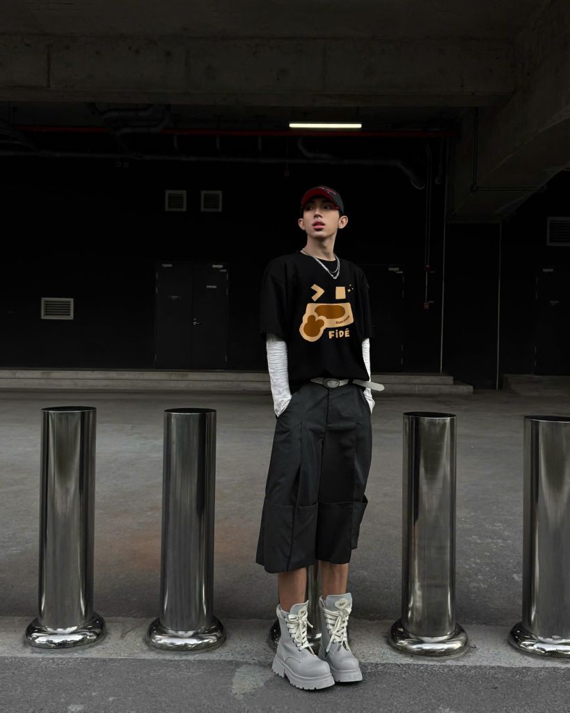 Áo thun FIDE Teddy phông unisex form rộng local brand nam nữ cổ tròn oversize - AT207