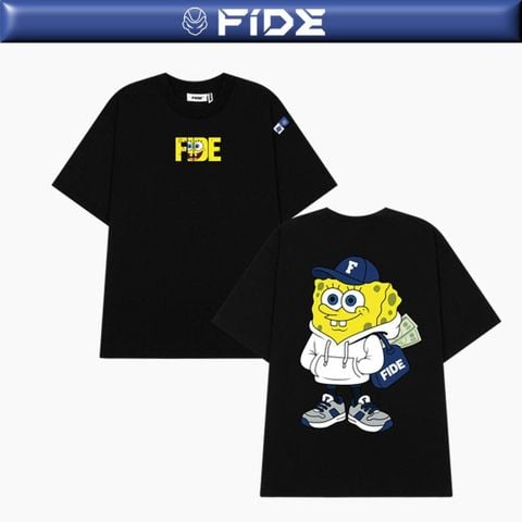 Áo thun FIDE Bọt Biển unisex form rộng local brand nam nữ cổ tròn oversize - AT208