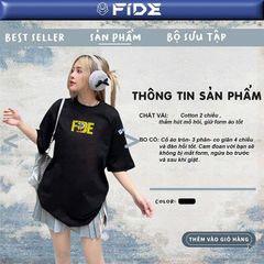 Áo thun FIDE Bọt Biển unisex form rộng local brand nam nữ cổ tròn oversize - AT208