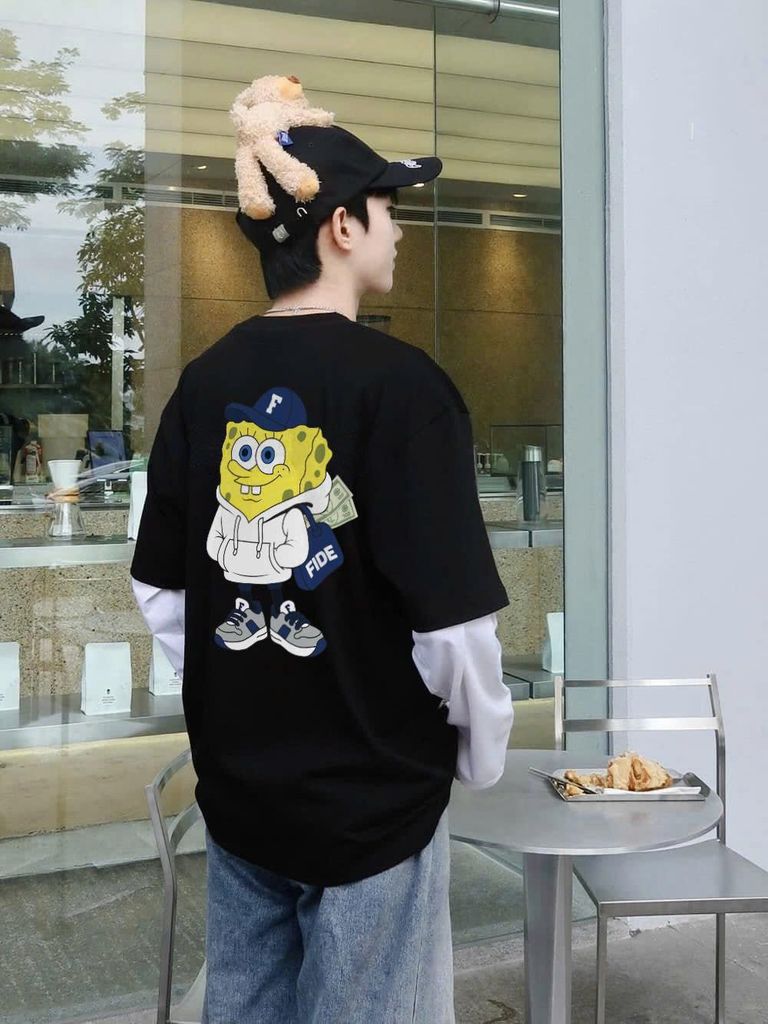 Áo thun FIDE Bọt Biển unisex form rộng local brand nam nữ cổ tròn oversize - AT208