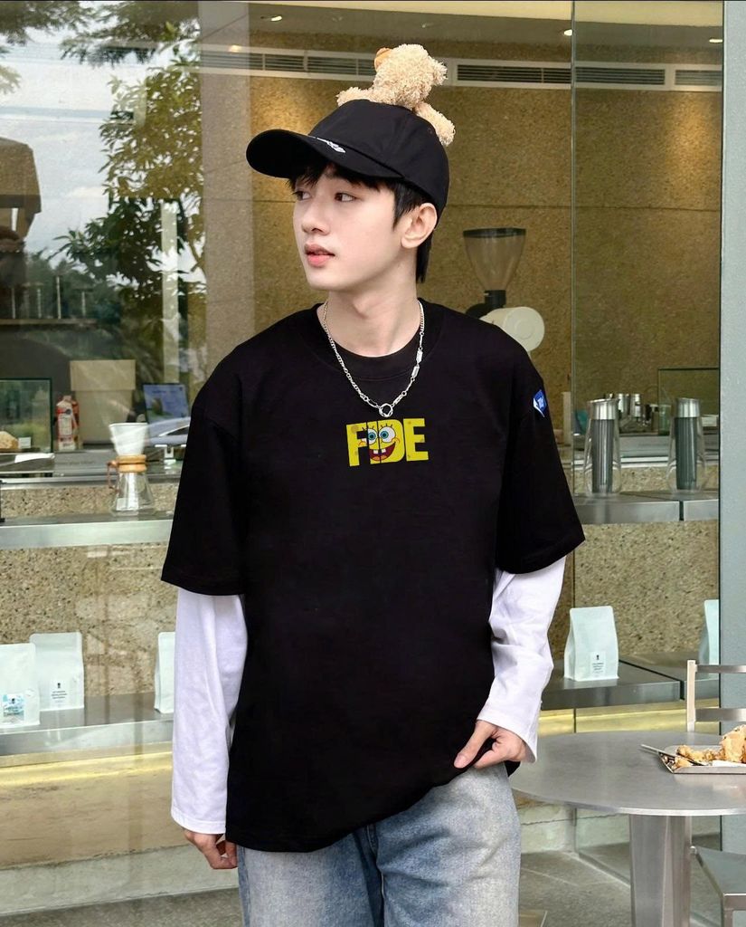 Áo thun FIDE Bọt Biển unisex form rộng local brand nam nữ cổ tròn oversize - AT208
