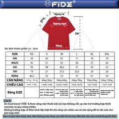 Áo thun FIDE Việt Nam phông unisex form rộng local brand nam nữ cổ tròn oversize - AT209