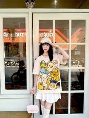 Áo thun FIDE Hello Jelly phông unisex form rộng local brand nam nữ cổ tròn oversize - AT210