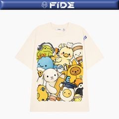 Áo thun FIDE Hello Jelly phông unisex form rộng local brand nam nữ cổ tròn oversize - AT210