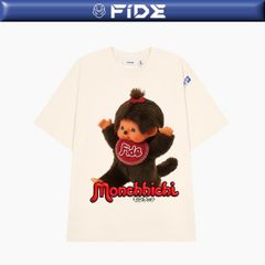 Áo thun FIDE Monchhichi unisex form rộng đính gấu local brand cổ tròn oversize- AT211