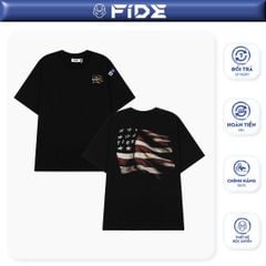Áo thun FIDE Lá cờ unisex form rộng nam nữ local brand cổ tròn oversize- AT212